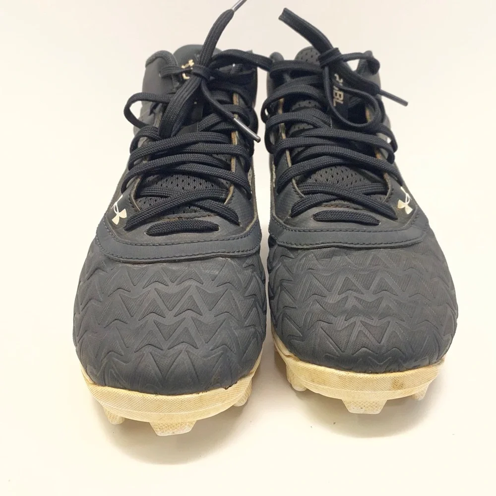 Under‎ Armour Leadoff Mid 3.0 RM Baseball Cleats Mens 7 Black White 3027446-001